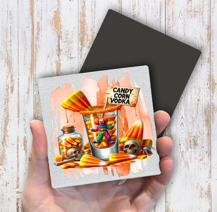 Halloween Candy Corn Vodka Magnet Fridge