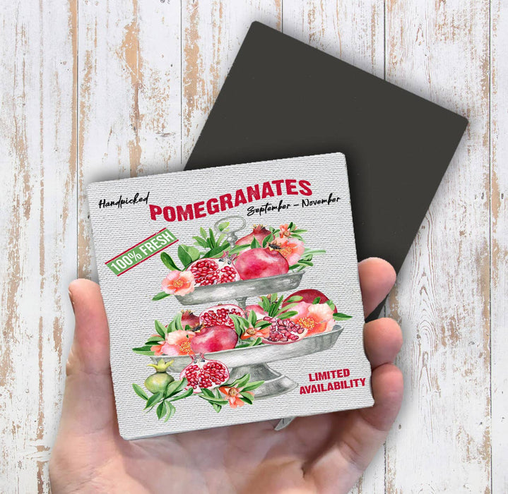 Farm Fresh Pomegrantes 2 Tier Tray  Magnet Fridge