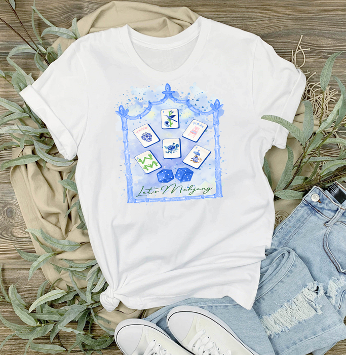 Let's Mahjong Blue T-Shirt