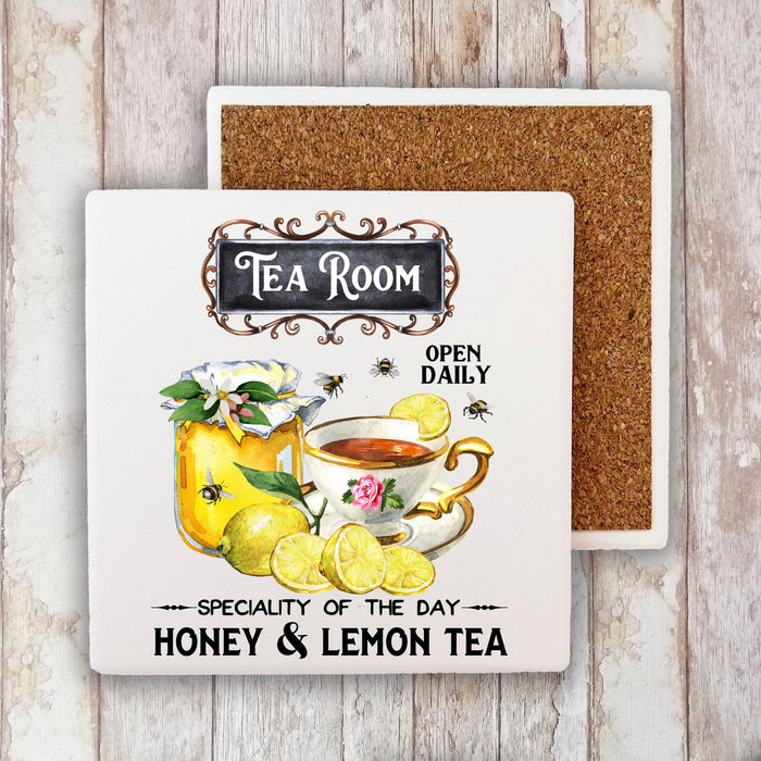 Tea Room Honey & Lemon Tea Stone Coaster