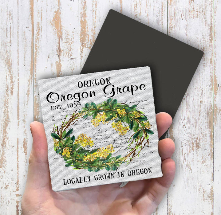 Oregon Grape State Flower Souvenir Magnet Fridge