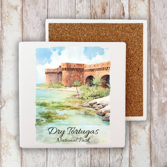 Dry Tortugas National Park Florida Stone Coaster