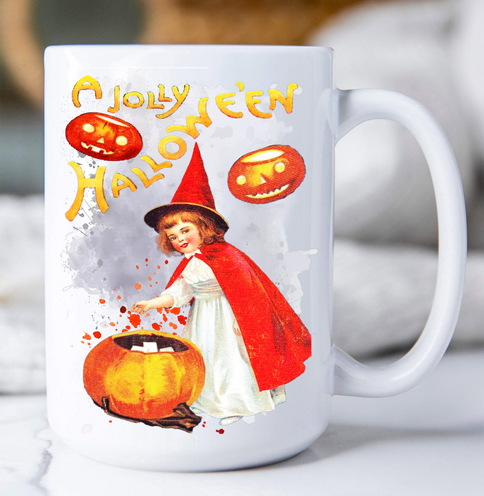 A Jolly Halloween VintageCoffee Mug