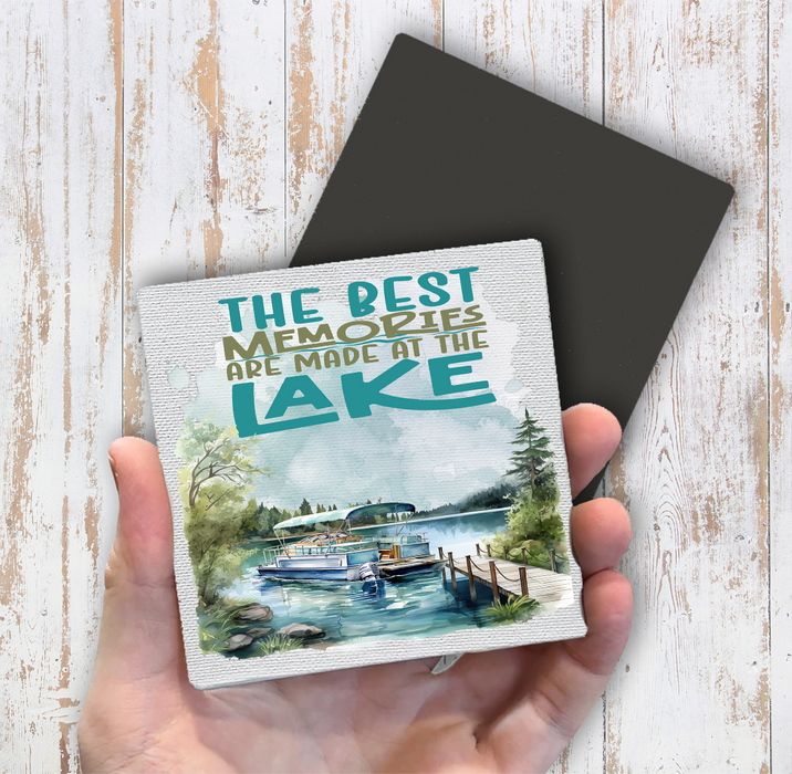 Best memories are made at the Lake Magnet Fridge