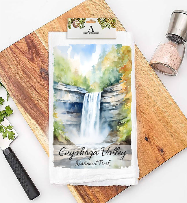 Cuyahogan Valley National Park Ohio Flour Sack Tea Towel