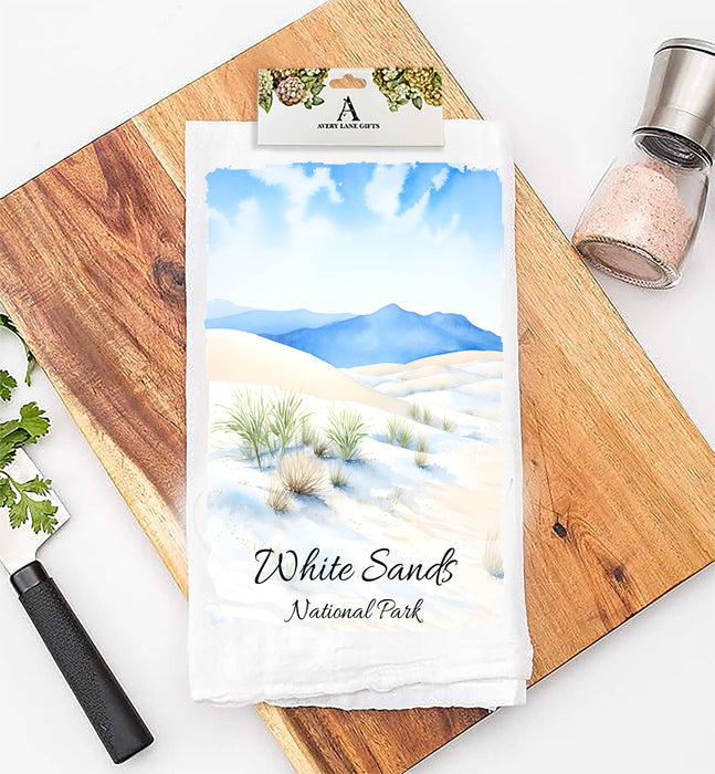 White Sands National Park New Mexico Flour Sack Tea Towel
