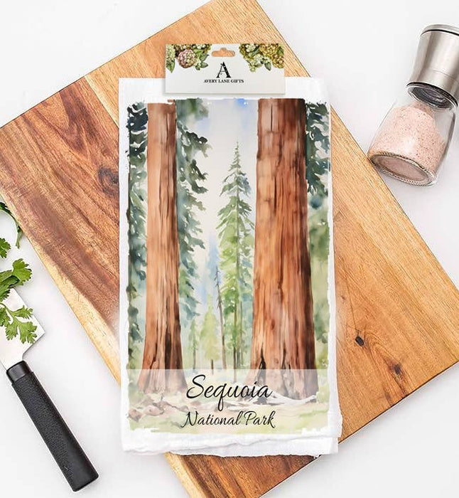 Sequoia National Park California Flour Sack Tea Towel