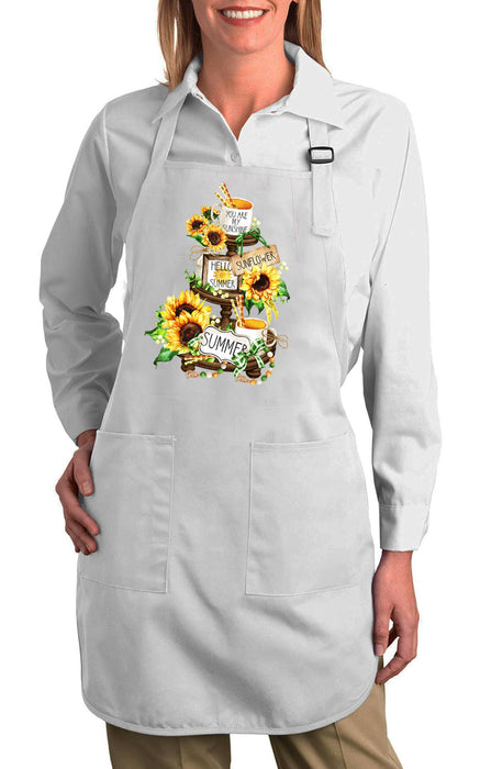 Summer Sunflower 3 Tier Tray Cotton Apron