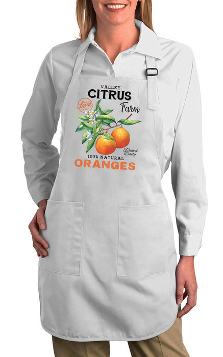 Farm Fresh Citrus Oranges  Cotton Apron