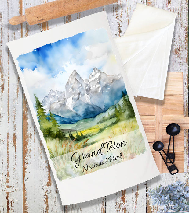 Grand Teton National Park Wyoming Terry Cloth Towel