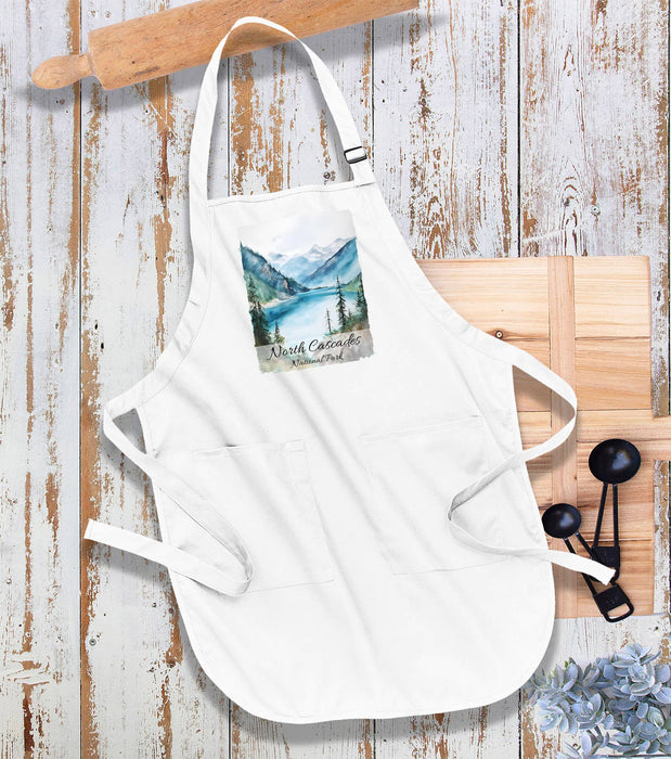 North Cascades National Park Washington Kitchen Cotton Apron