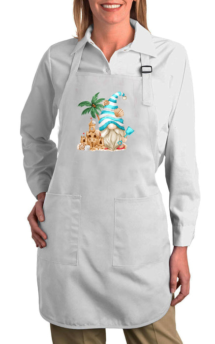 Beach Ocean Sand Gnome Cotton Apron