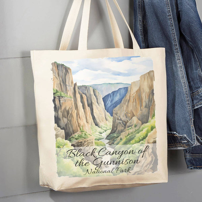 Black Canyon Gunnison National Park 12 oz Canvas Tote Bag
