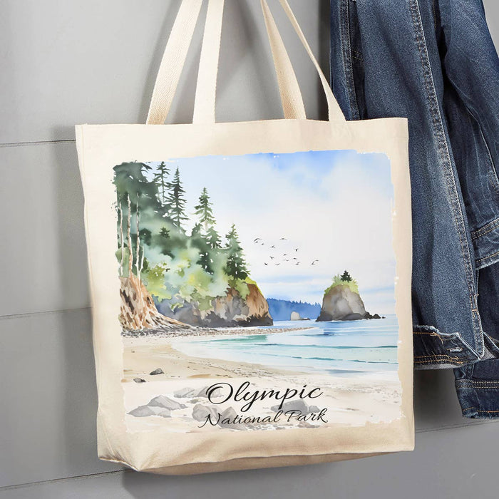 Olympic National Park Washington 12 oz Canvas Tote Bag