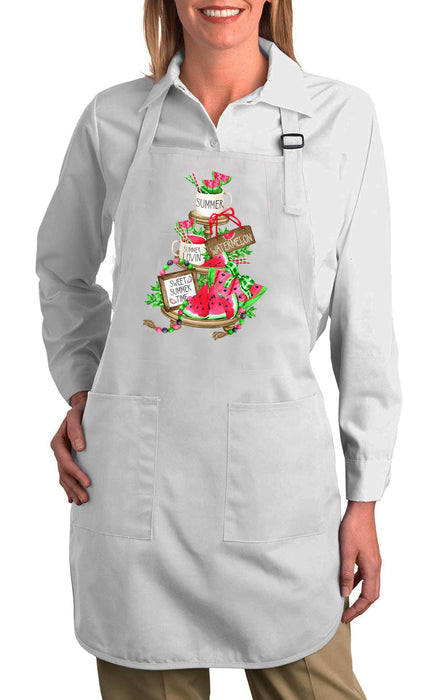 Summer Time Sweet Watermelon Cotton Apron