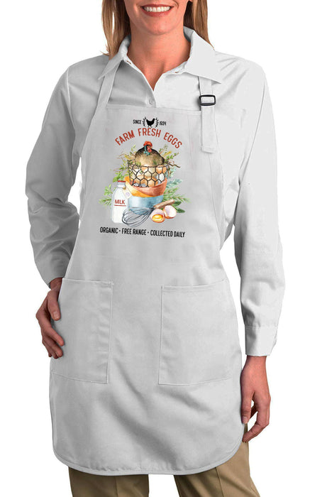 Farm Fresh Eggs Farmers Market Cotton Apron
