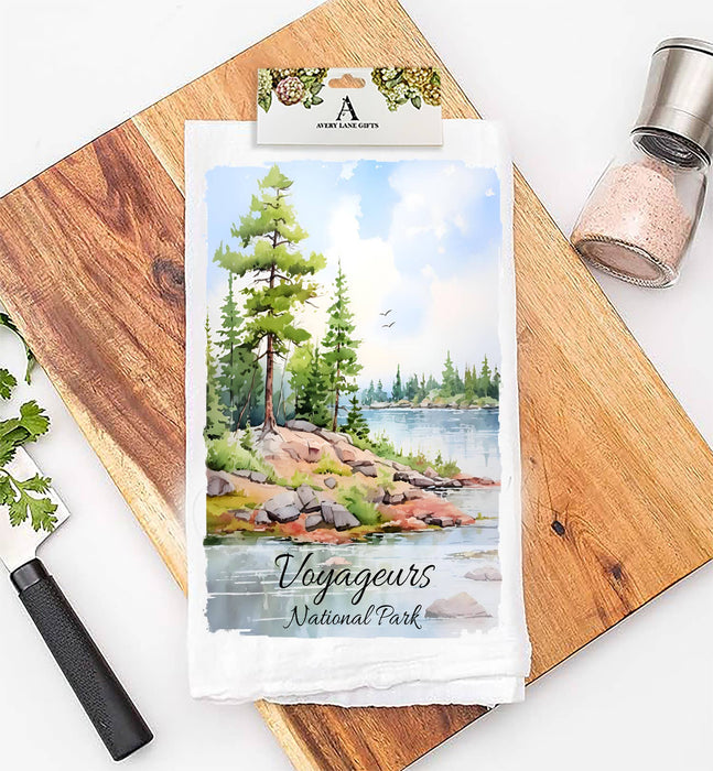 Voyageurs National Park Minnesota Flour Sack Tea Towel