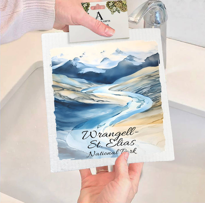 Wrangell-St. Elias National Park Alaska SWEDISH DISH CLOTH