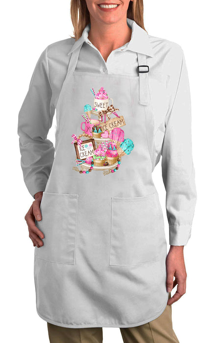 Ice Cream Sweet 3 Tier Tray Cotton Apron