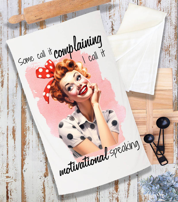 Complaining Motivational Speaking Terry Cloth Towel