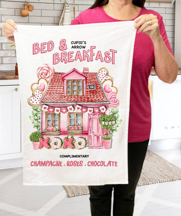 Valentine Bed & Breakfast Cupid Terry Cloth Towels
