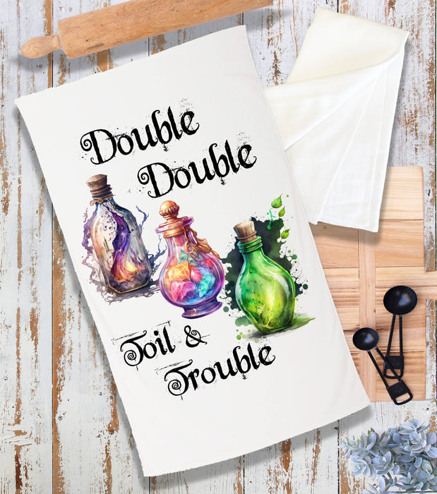 Halloween Double Toil & Trouble Terry Cloth Towel