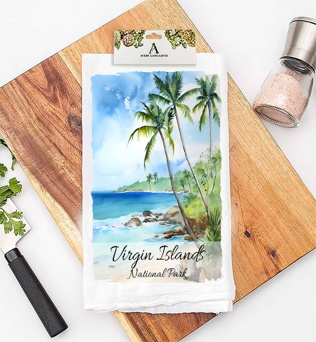Virgin Islands National Park Flour Sack Tea Towel