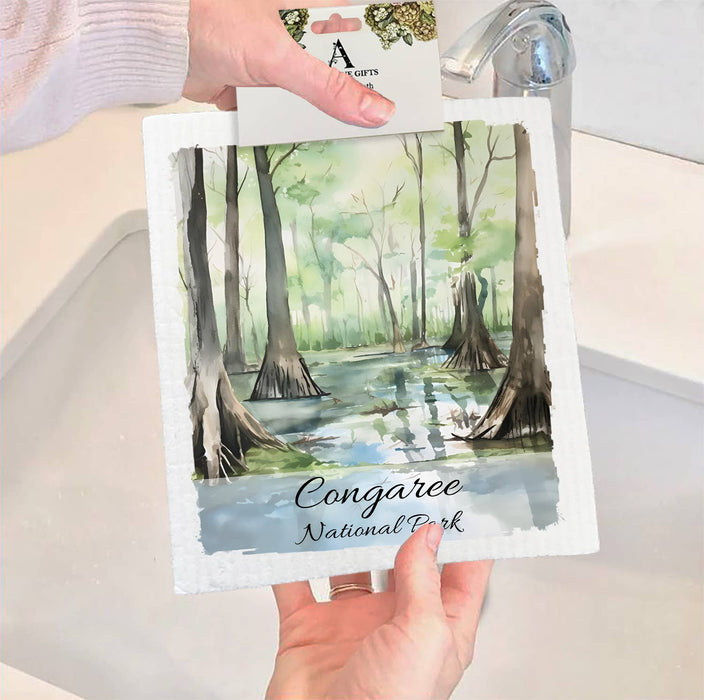 Congaree National Park South Carolina SWEDISH DISH CLOTH