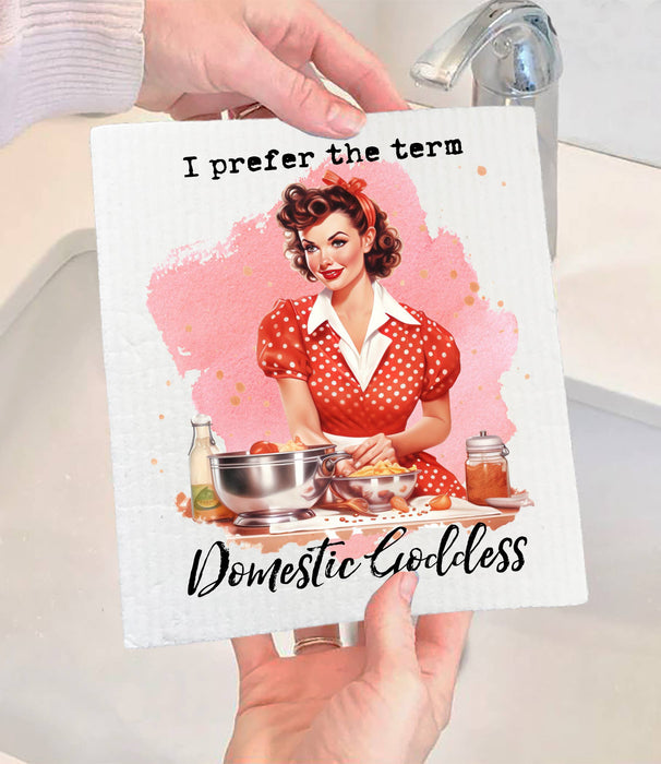 Domestic Goddess Retro Housewife SWEDISH DISH CLOTH