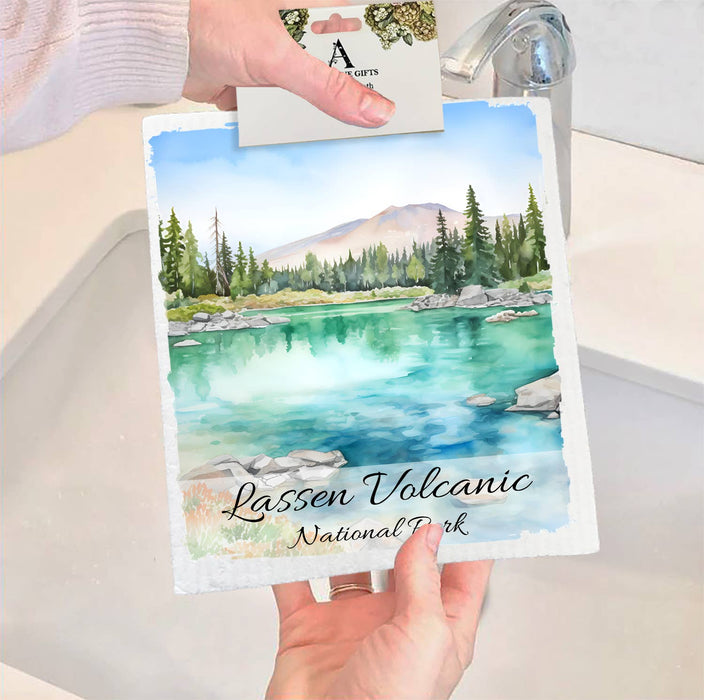 Lassen Volcanic National Park California SWEDISH DISH CLOTH