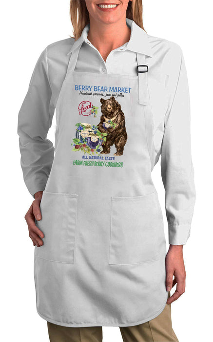 Berry bear Market Jams and Jellies Cotton Apron