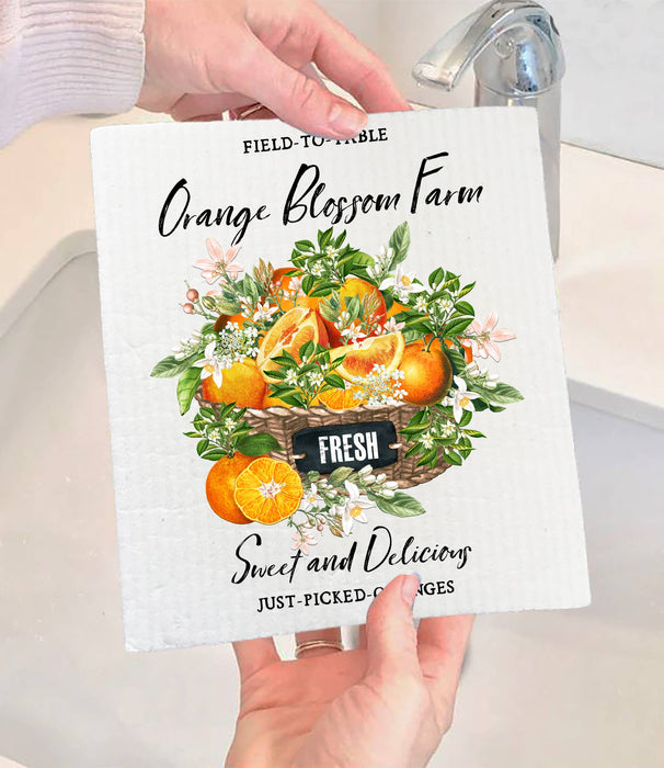 Country Orange Blossom Farm SWEDISH DISH CLOTH