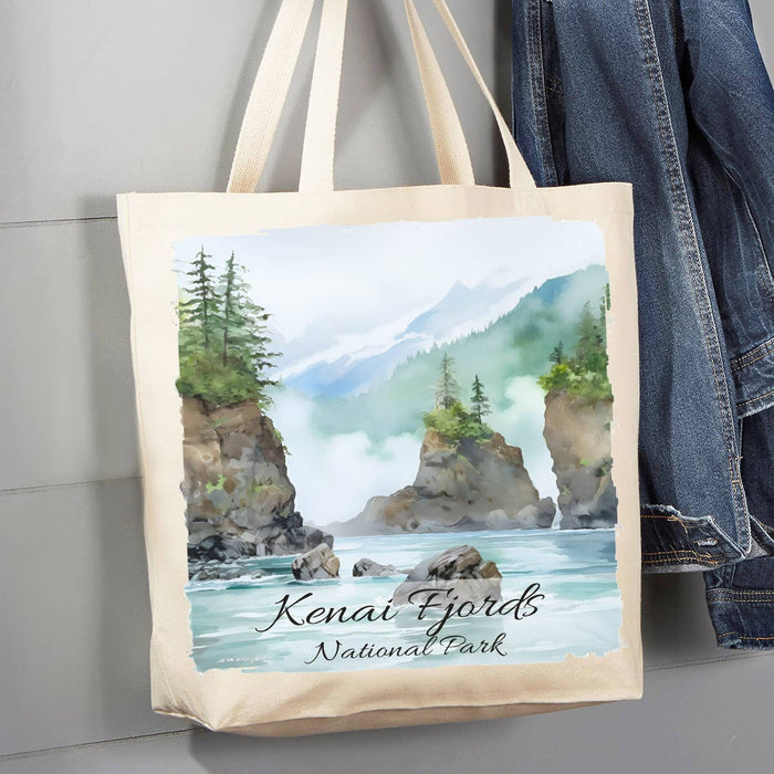 Kenai Fjords National Park Alaska 12 oz Canvas Tote Bag