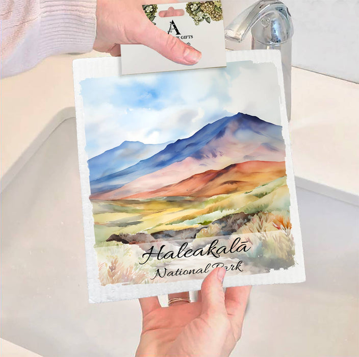 Haleakala National Park Hawaii SWEDISH DISH CLOTH