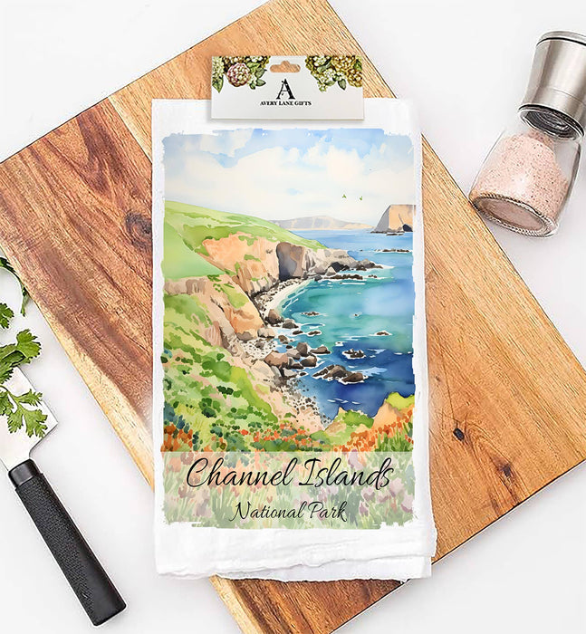 Channel Island Nationa Park California Flour Sack Tea Towel