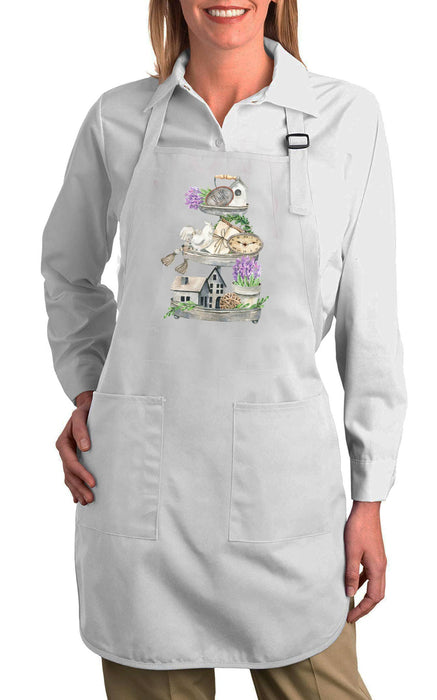 Country Lavender 3 Tier Tray Cotton Apron