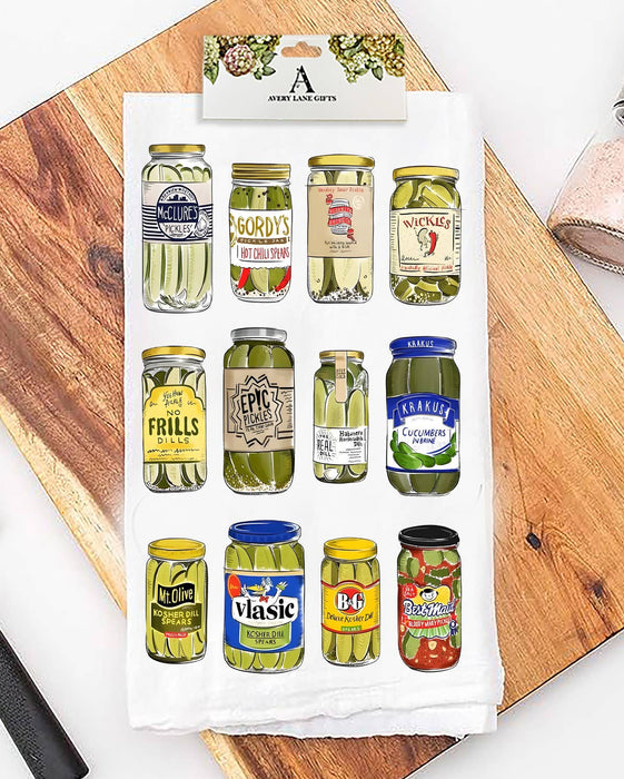 Pickles Vintage Pickles Flour Sack Tea Towel