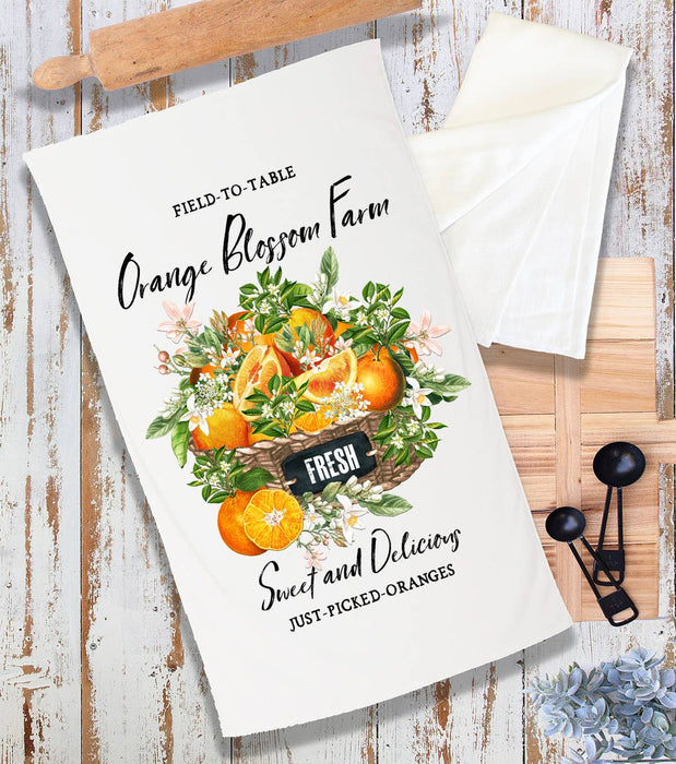 Country Orange Blossom Farm Terry Cloth Towel