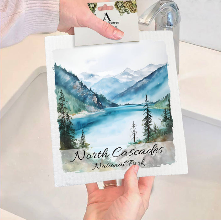North Cascades National Park Washington SWEDISH DISH CLOTH