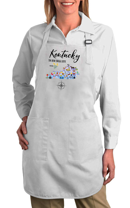 Kentucky State Map Souvenir Cotton Apron