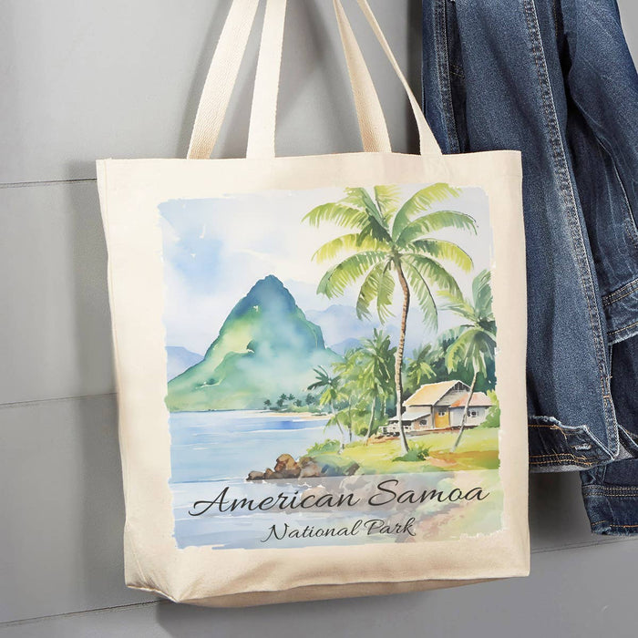 American Samoa National Park 12 oz Canvas Tote Bag