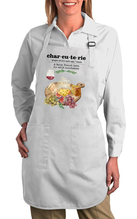 Charcutearie Board Cheese and Wine Cotton Apron