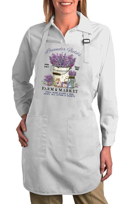 Lavender Field Farm & Market Cotton Apron