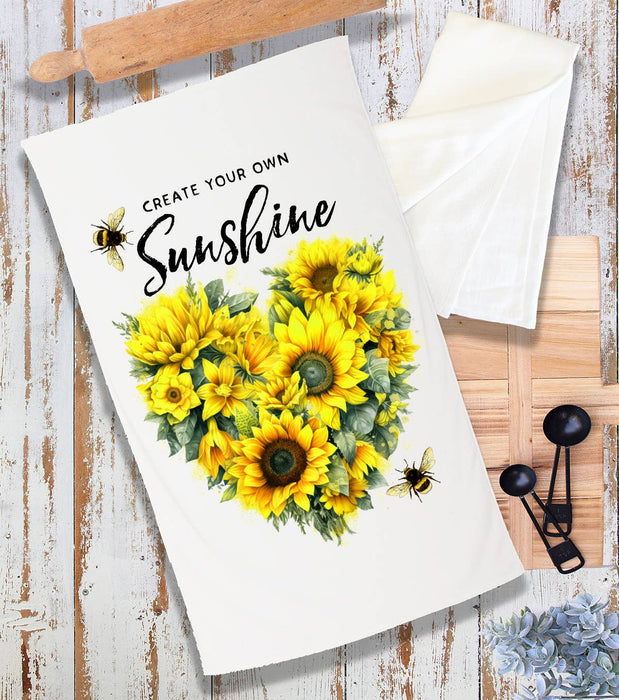 Sunflower Create your own Sunshine Terry Cloth Towel