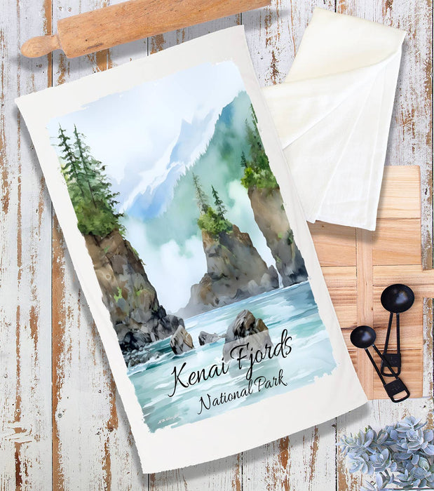 Kenai Fjords National Park Alaska Terry Cloth Towel