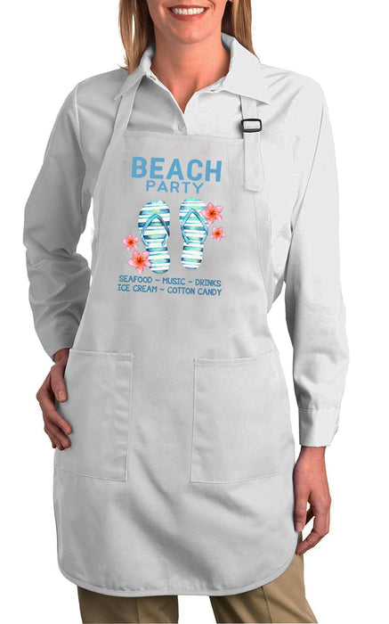 Beach Party Sandals Sand Ocean Cotton Apron