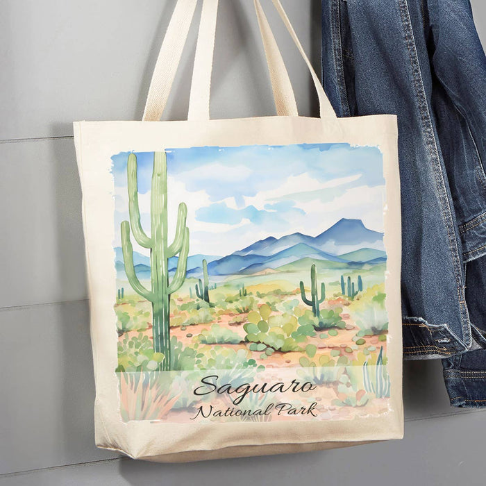 Saguaro National Park Arizonia 12 oz Canvas Tote Bag