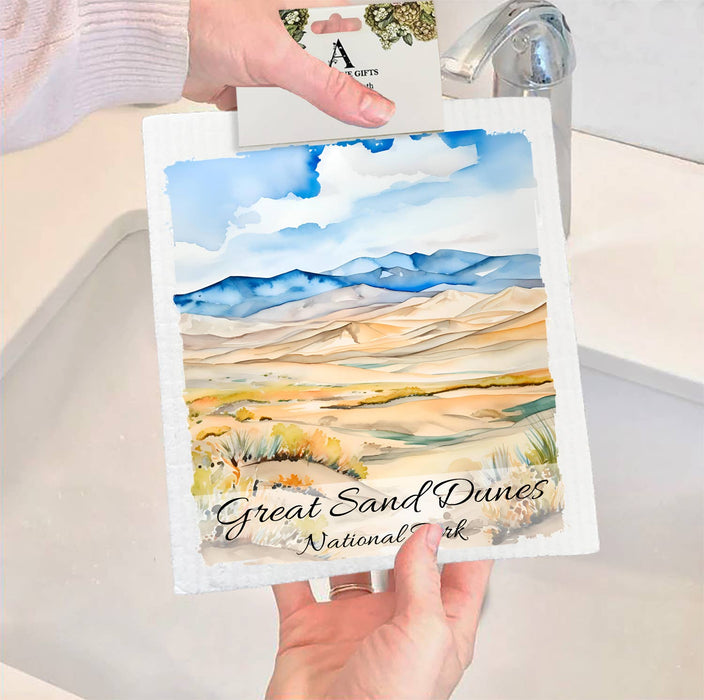Great Sand Dunes National Park Colorado SWEDISH DISH CLOTH