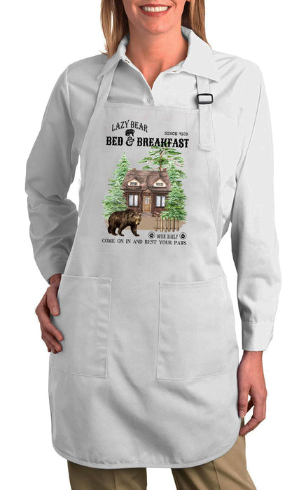 Lazy Bear Bed & Breakfast Cotton Apron