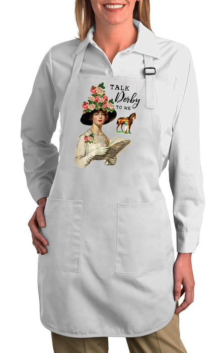 Kentucky Derby Talk Derby to Me  Kitchen Cotton Apron